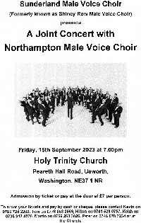 Joint Concert with Northampton MVC